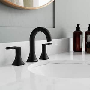 Vaneri 2-Handle 8-20 .Widespread Bathroom Faucet Matte Black