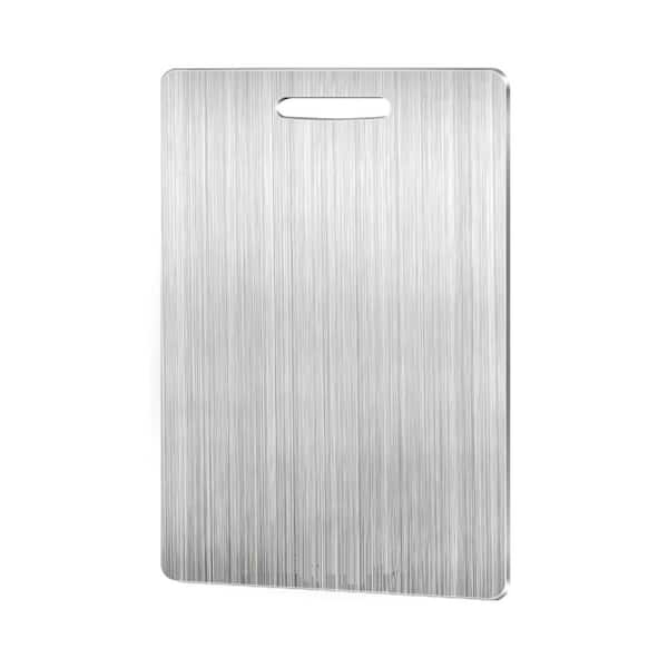 13 in. x 9 in. Rectangular Titanium Cutting Board, Double-Sided Food Grade Chopping Board for Home Outdoor