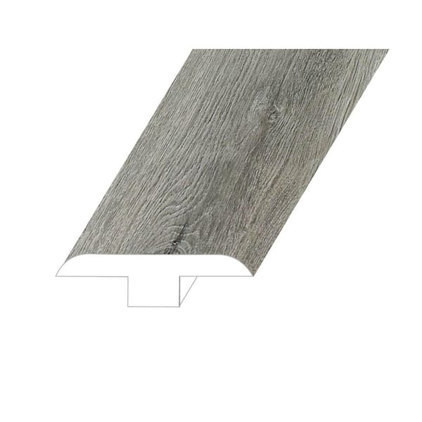 Montserrat Omnia Elder Stone 0.5 in. Thick x 1.8 in. Wide x 94.5 in. Length Vinyl T-Molding