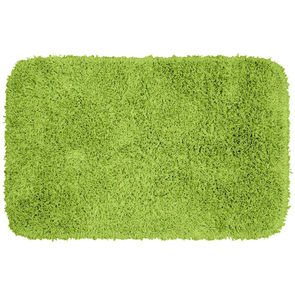 Garland Rug Jazz Lime Green 24 in. x 40 in. Washable Bathroom Accent