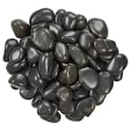 Black Polished Pebbles 0.5 cu. ft . per Bag (1 in. to 2 in.) Bagged Landscape Rock
