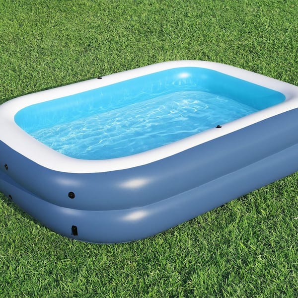 pool Outsunny Large 14' Above Ground Swimming Pool with Metal