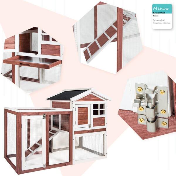 Merax rabbit outlet hutch