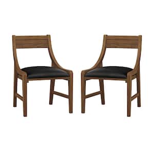 Cooper Brown Faux Leather Dining Chair, Set of 2