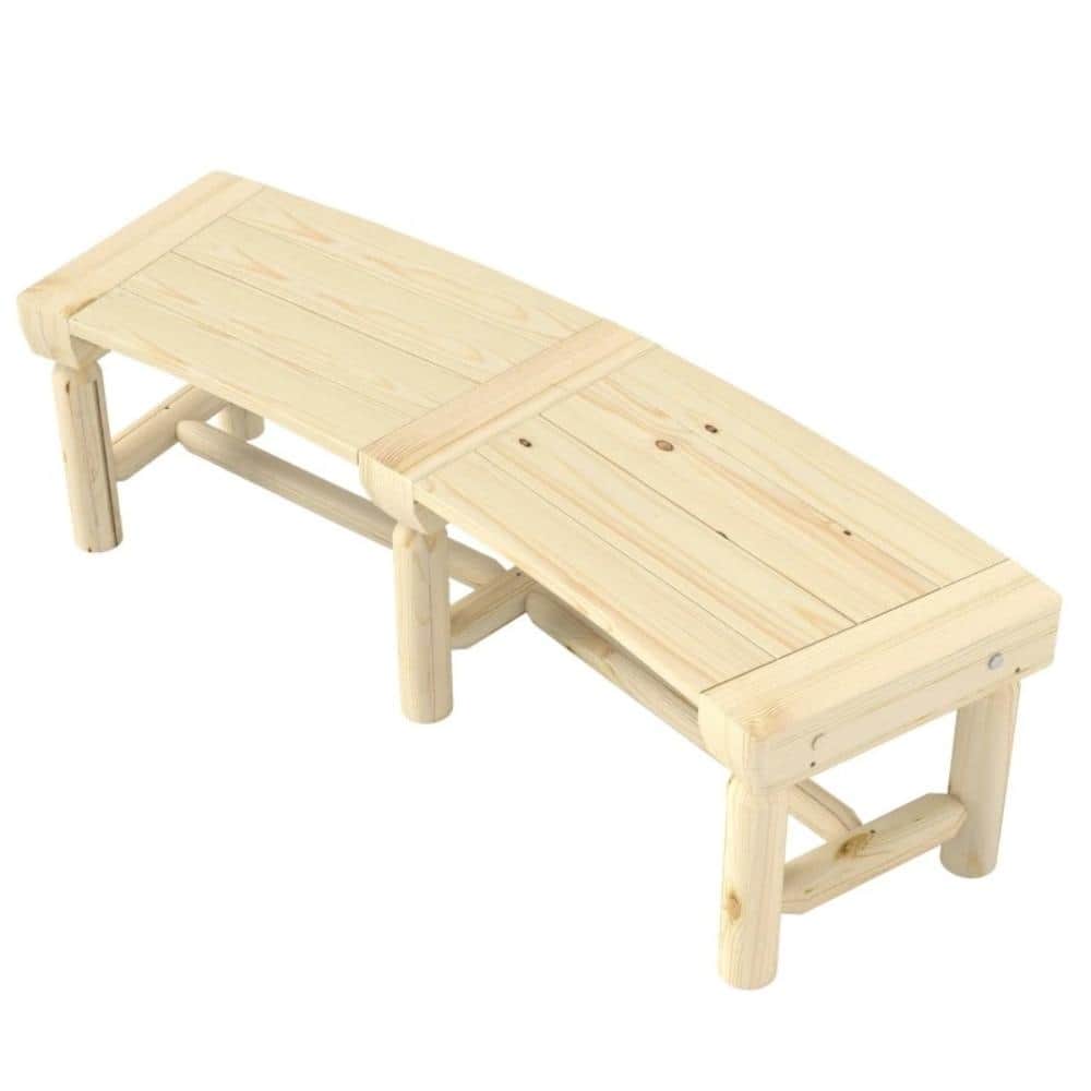 Wood Semicircular Round Outdoor Bench price history on PriceWatchPro