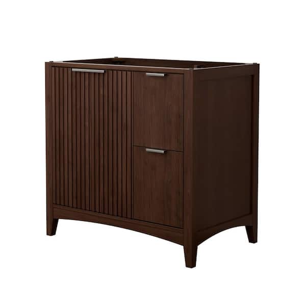 Palmilla 35.25 in. Bath Vanity Cabinet without Top in Dark Walnut Assembled