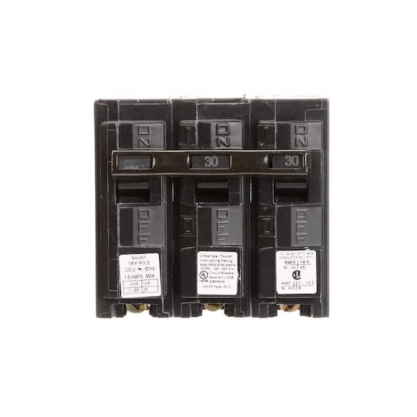 Siemens 30 Amp 2-Pole QP 10 kA Circuit Breaker with Shunt Trip
