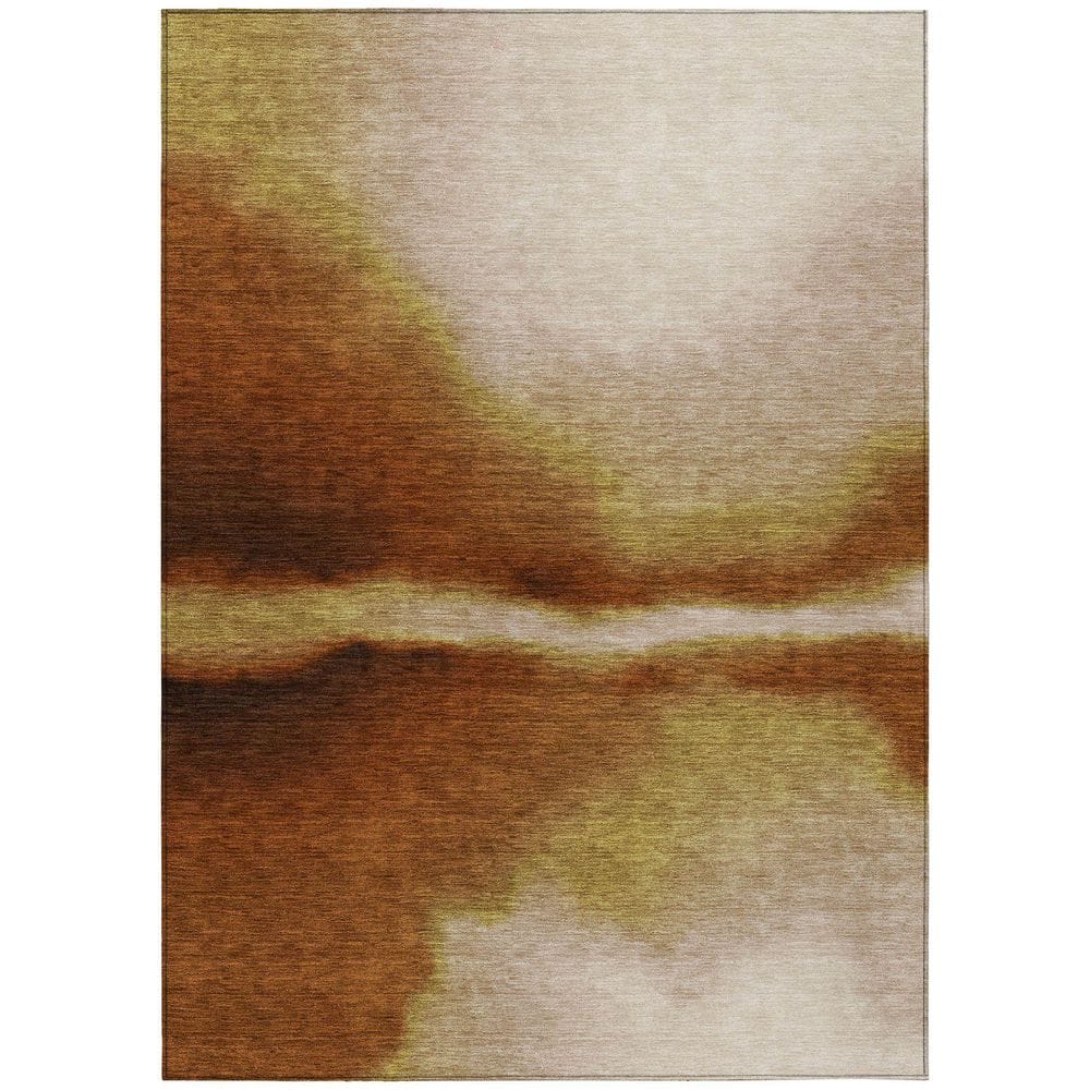 Chantille Machine Washable Indoor/Outdoor Abstract ACN2419 Paprika 9 ft. x 12 ft. Area Rug price history on PriceWatchPro