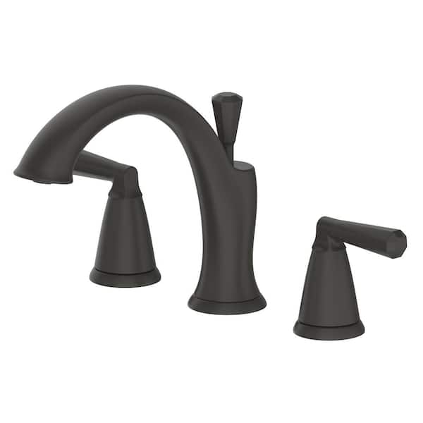 Liege 2-Handle 3 Hole Roman Tub Faucet in Matte Black