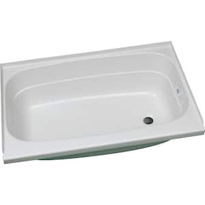 Right Drain Bathtub, 24 in. x 40 in., White