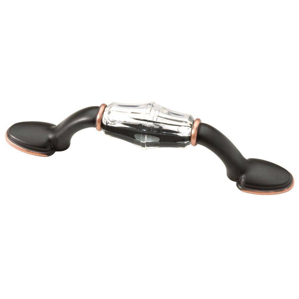 Faceted Acrylic 3 in. (76 mm) Classic Bronze with Copper Highlights and Cle
