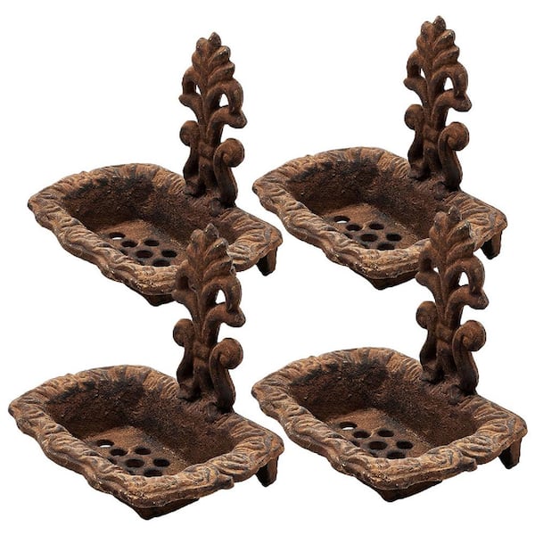 Soap Dishes - Set of 4 - Brown