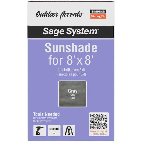 Simpson Strong-Tie Outdoor Accents Sage System Sunshade for 8 ft