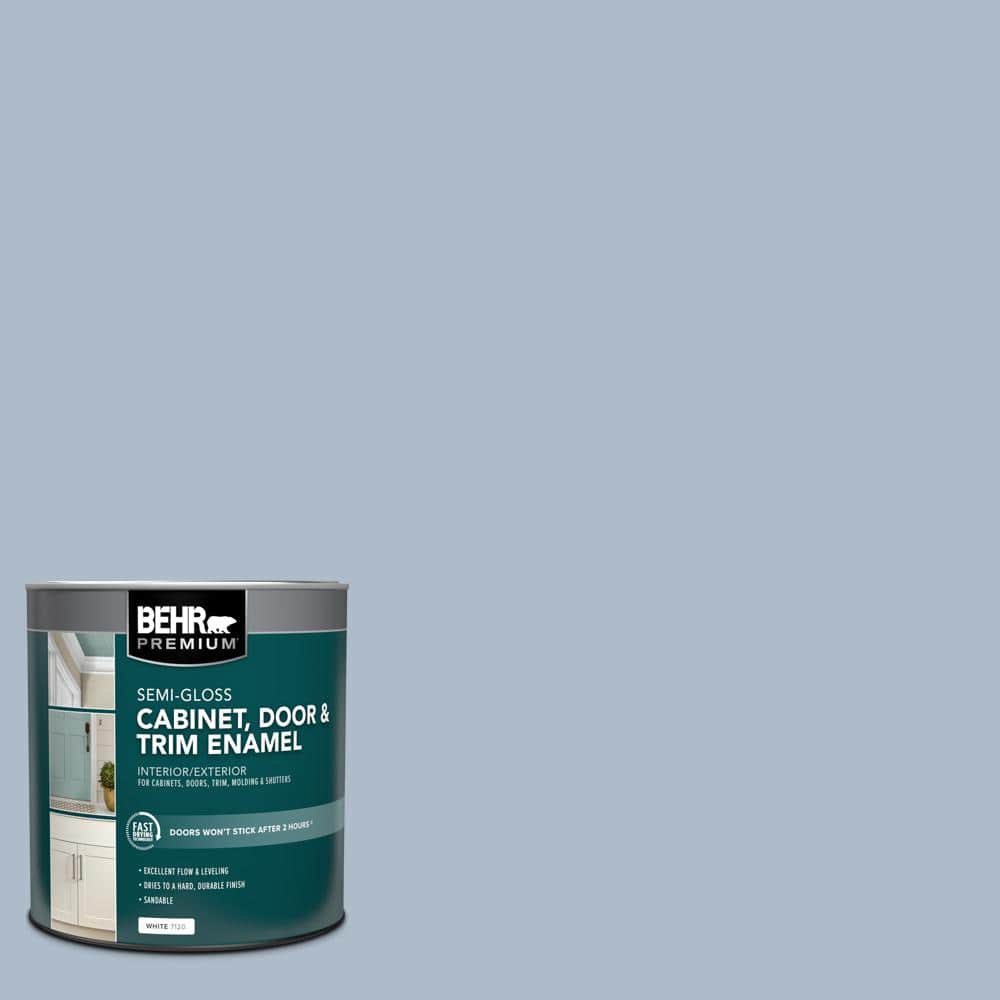 1 qt. #PPU15-16 Simply Blue Semi-Gloss Enamel Interior/Exterior Cabinet, Door & Trim Paint price history on PriceWatchPro