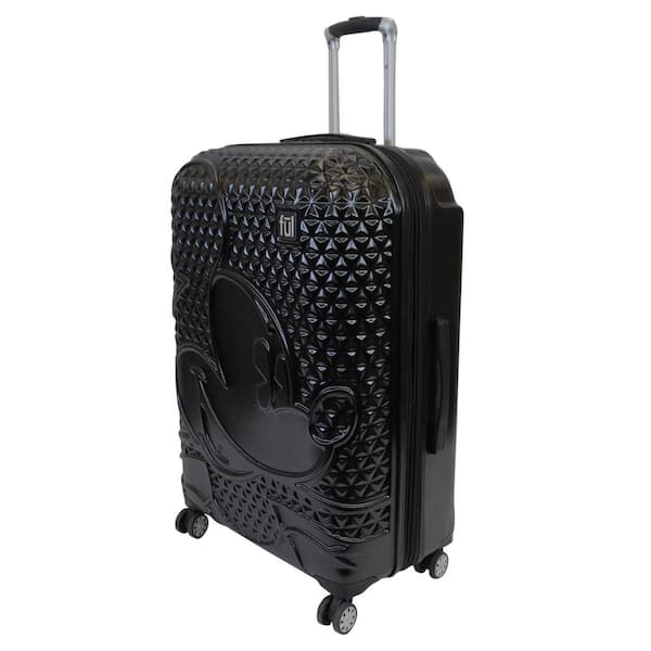 FUL DISNEY Textured Mickey Mouse 29 in. Black Hard Sided Rolling Luggage  ECFC5008-001 - The Home Depot