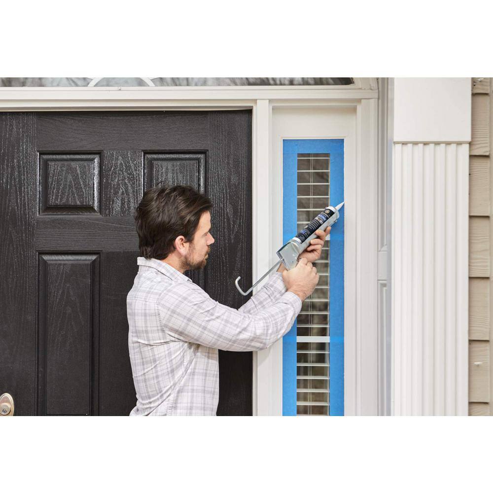 10.1 oz White Silicone Window and Door Caulk (12-Pack)