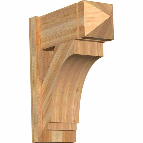 Ekena Millwork 8 in. x 22 in. x 18 in. Imperial Arts and Crafts Rough Sawn Western Red Cedar Outlooker