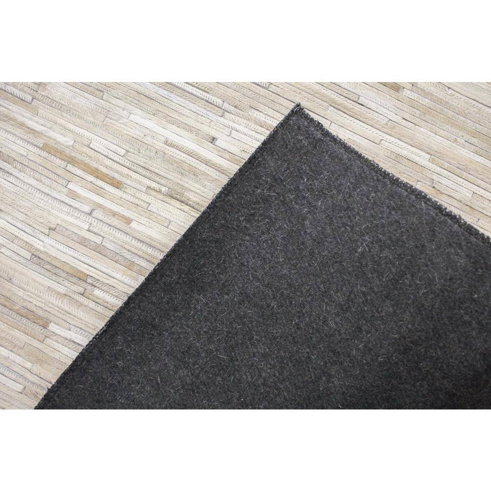 Luxurious Camel Cowhide Geometric Rug 5' x 8'