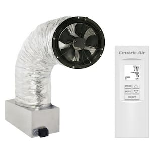 2.7(R2) Whole House Fan 2709 CFM (HVI-916 Certified Airflow Rating) 2-Speed Remote with Timer/Temp Control R10 Damper