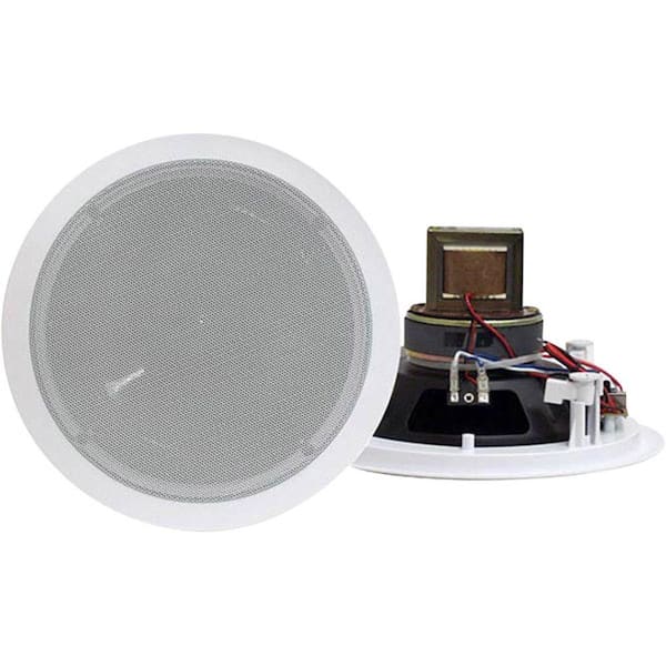 Pyle 6.5 in. 250-Watt 2-Way In-Ceiling Speaker with 70-Volt Transformer