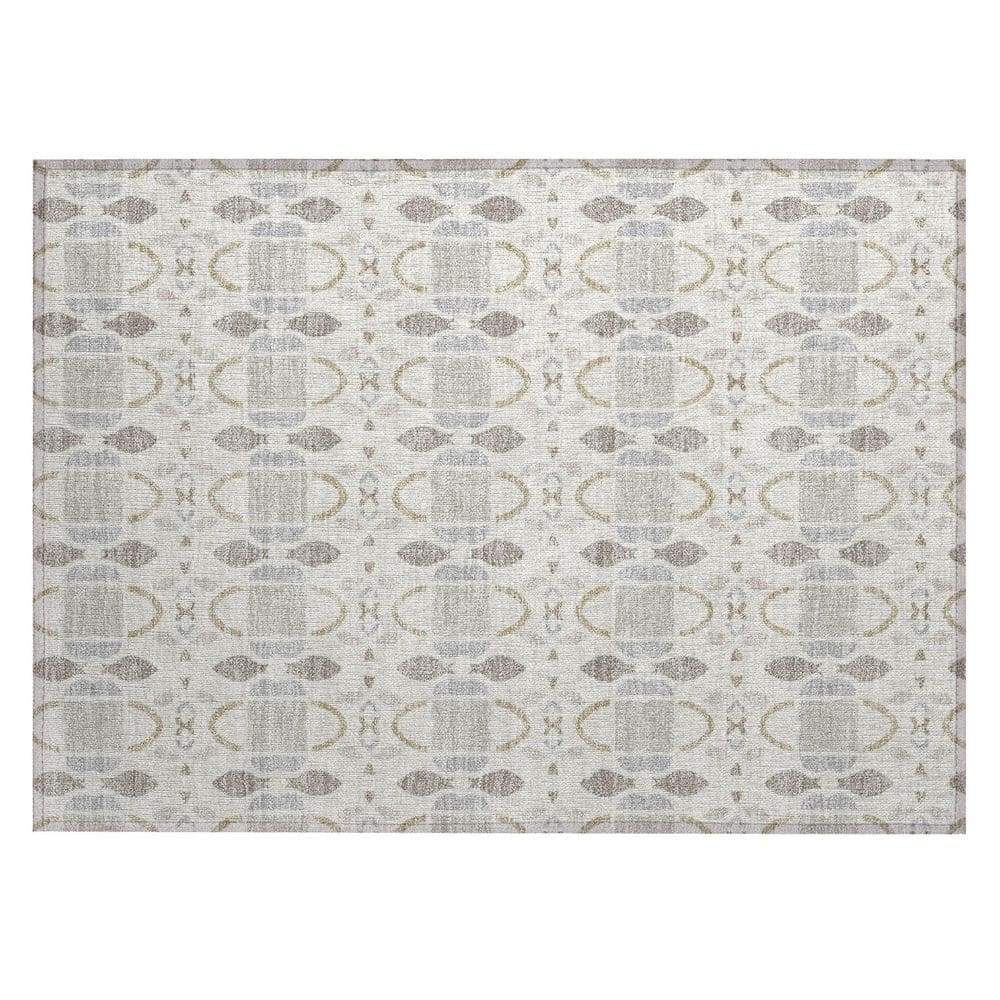 Chantille Machine Washable Indoor/Outdoor Abstract ACN2920 Ivory 3 ft. x 4 ft. Area Rug price history on PriceWatchPro