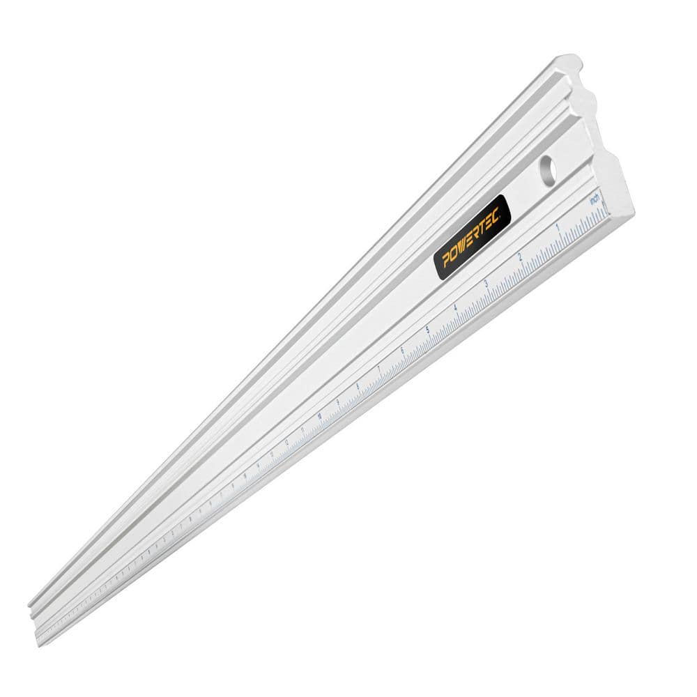 ‎POWERTEC 50 in. Anodized Aluminum Straight Edge Ruler, Metal Machined ...
