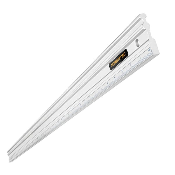 50 in. Anodized Aluminum Straight Edge Ruler, Metal Machined Flat to Within 0.003 in. Over Full 50 in.