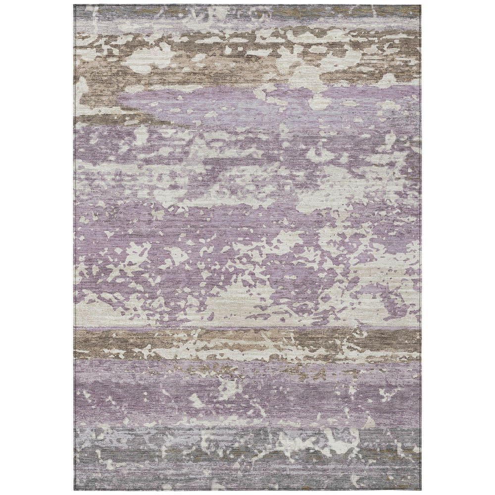 Chantille Machine Washable Indoor/Outdoor Abstract ACN2398 Lavender 5 ft. x 7 ft. 6 in. Area Rug price history on PriceWatchPro