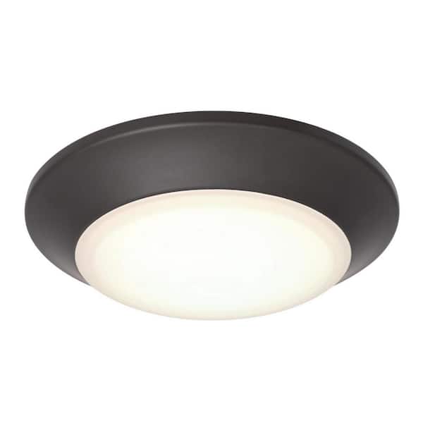 Westinghouse Makira 6-in. 11-Watt Black-Bronze Selectable Dimmable LED Indoor/Outdoor Surface Mount