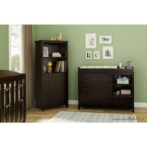 Little Smileys 4-Drawer Espresso Changing Table