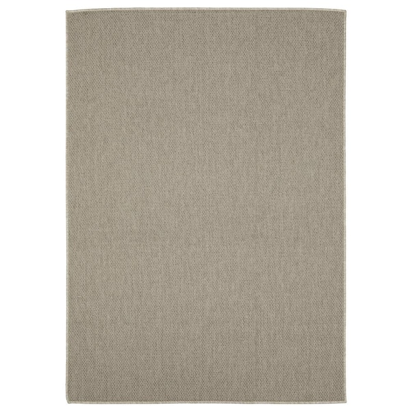 Cliffs Gray/Light Gray 5 ft. x 7 ft. Solid Polypropylene Indoor/Outdoor Area Rug
