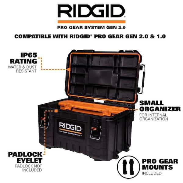 「ゆゆ」 RIDGID Pro Gear System Gen 2.0 Stackable Durable 22 in. Modular