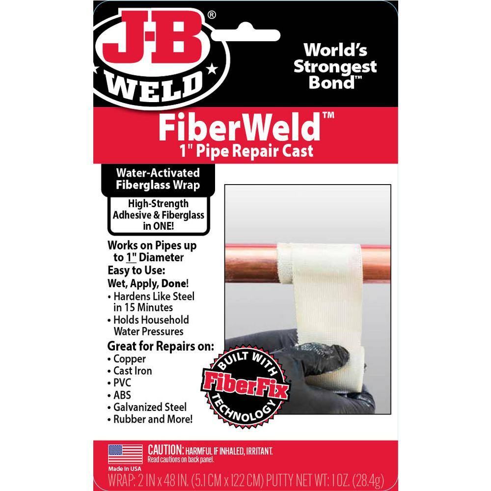 JB Weld FiberWeld 1 in. x 48 in. Pipe Repair Cast White 38248 The