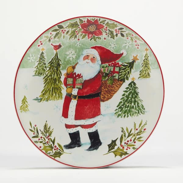 Santa salad plates store
