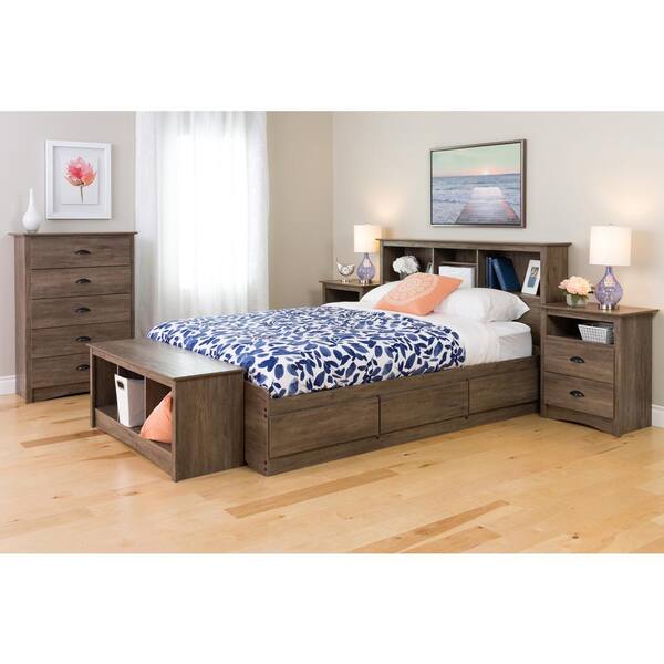 Prepac Salt Spring 6 Drawer Dresser Drifted Gray