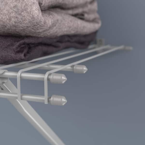 Max Load 0.25 in. L Silver Vinyl Wire Shelf End Cap (24-Pack)