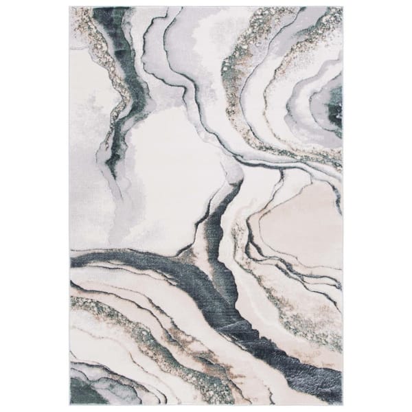 SAFAVIEH Alenia Gray/Blue 5 ft. x 7 ft. Agate 2-Toned Area Rug