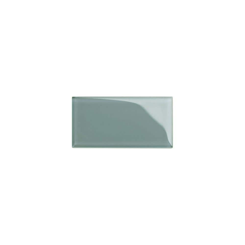 3 in. x 6 in. x 8 mm Slate Glass Subway Tile Sample price history on PriceWatchPro