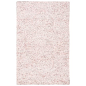 Metro Pink/Ivory Doormat 3 ft. x 5 ft. Medallion Floral Area Rug