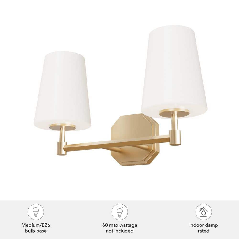 Nolita Alturas Gold 16" Outdoor Dimmable Vanity Light