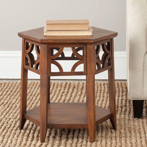 SAFAVIEH Connor Brown End Table