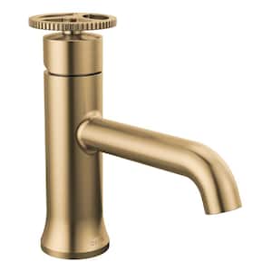 Trinsic Single Handle Single Hole Bathroom Faucet with Metal Pop-Up Assembly in Champagne Bronze