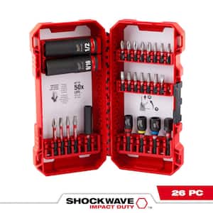 Milwaukee 124pc Shockwave Impact driver Bit Set Designed for Packout  #48-32-4034