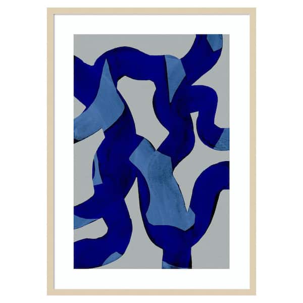 Amanti Art Abstract Brush Strokes by Mareike Bohmer 1 Piece Framed Giclee Abstract Art Print 41 in. x 30 in.