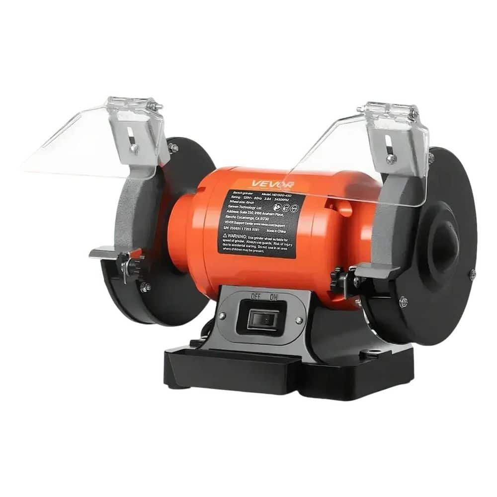 Bench Grinder, 6 in. Single Speed Bench Grinder, 3450RPM High-Speed Table Grinders with 450W 3. 8A Induction Motor price history on PriceWatchPro