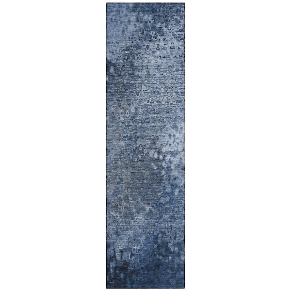 Addison Rugs Chantille ACN565 Blue 2 ft. 3 in. x 7 ft. 6 in. Machine Washable Indoor/Outdoor Geometric Runner Rug