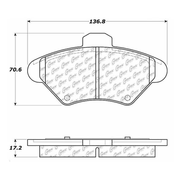 Centric Parts Disc Brake Pad Set