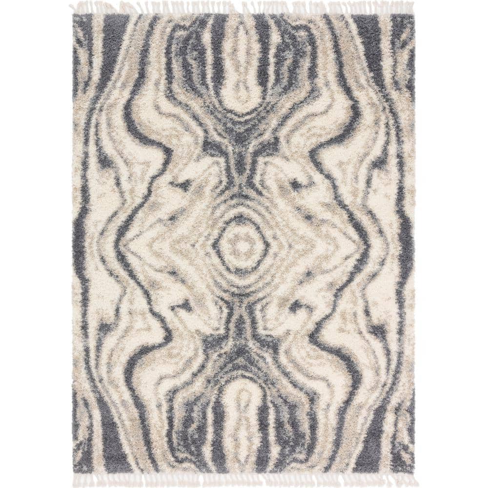 Hygge Shag Valley Gray 9 ft. x 12 ft. Area Rug price history on PriceWatchPro