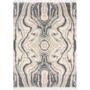 Hygge Shag Valley Gray 9 ft. x 12 ft. Area Rug