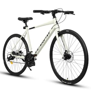 Mountain Bike 26 in. Wheel, 24-Speed Disc Brakes Trigger Shifter, Carbon Steel Frame Mens Womens Mountain Bikes